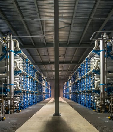 Industrial reverse osmosis setup