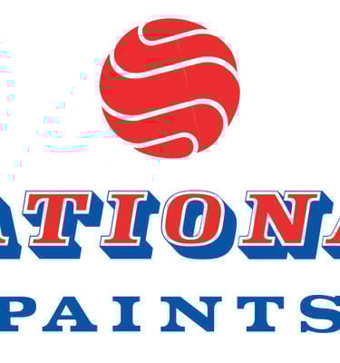 a national league team logo with the words national league paint on it