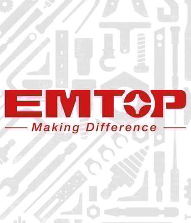 a logo for the emptopop making different types of tools