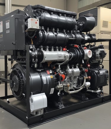 a large engine engine with a large engine