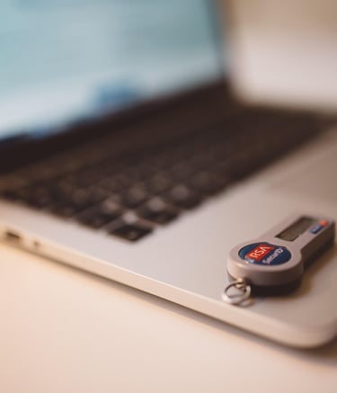 laptop with secure key