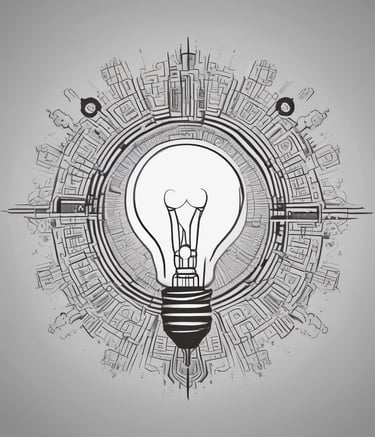 An outdoor event setup with rows of white and black chairs arranged in front of a stage. A large sign on the stage reads 'Festival of creative industries' with a date '09.09'. The venue is surrounded by modern architecture with large windows and a brick building visible in the background. Plants and trees add a natural touch to the urban setting.