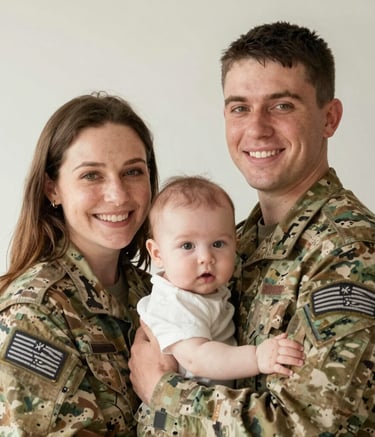 A joyful family celebrating after receiving their recovered surplus funds.