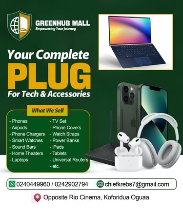 a green and white advertisement for a green and white phone