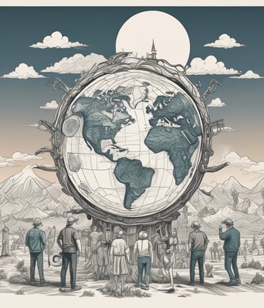 A community member receiving a food basket with gratitude.