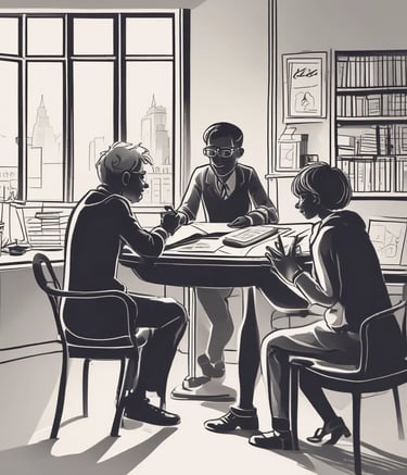 Volunteers sorting food donations at a community center.