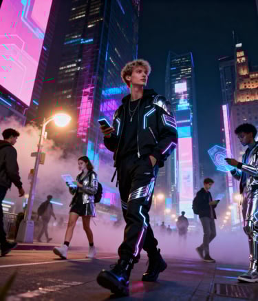 a man and a woman in the future