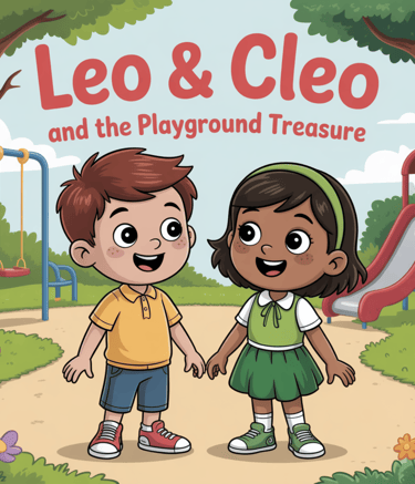 a boy and girl holding hands and looking at each other