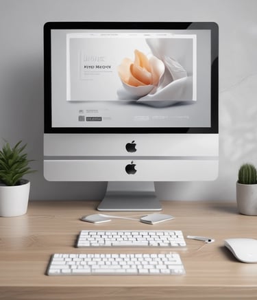 A hand holding a smartphone displaying an Instagram profile grid. The screen features various posts with vibrant colors and text, focusing on motivational content and social media strategies. The background includes leafy plants, adding a natural touch.