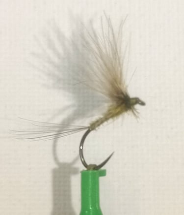 Montage d'une mouche de pêche de type Mouche de mai