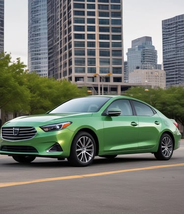 A red sports car with black wheels is parked in an indoor parking lot with concrete pillars and green markings. The car has a license plate reading CHAS 25 GP and is adorned with black racing stripes on the hood. The lighting is artificial, from overhead fluorescent lights.