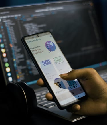 Criação de aplicativo, user interface