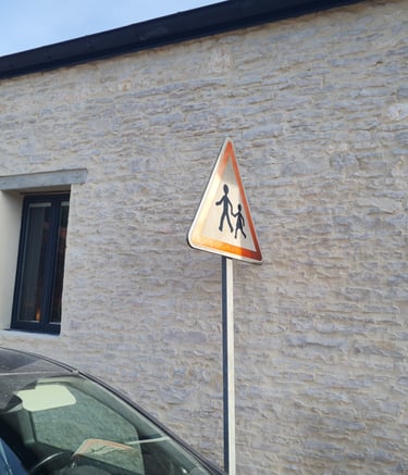 façade en joints de pierre à Bellefond