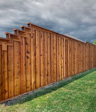 New home fence stain in dallas