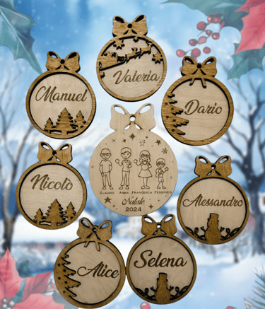 decori natalizi personalizzati