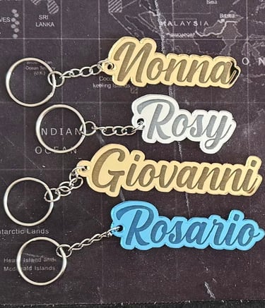 Portachiavi personalizzati in plexiglass