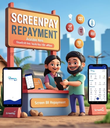 Aadhaar enabled digital banking and repayment services by ScreenPay