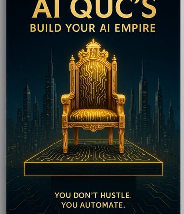 Digital cover image of the eBook titled "Build Your AI Empire: Dominate Business and Marketing with Artificial Intelligence."
