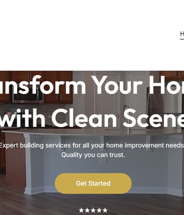 clean scene home improvements yorkshire website design project