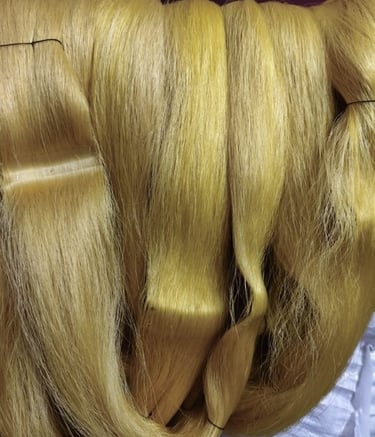 Close-Up of Reels of Mulberry Silk Thread in Indian Sericulture Farm β Export Quality