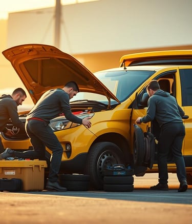 تبديل بطاريات سيارات متنقل بالكويت لجميع الأنواع