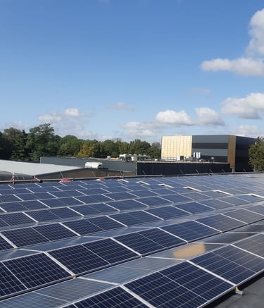 Zonnepanelen bieden een effectieve manier om zowel thuis/bedrijf kosten te besparen.