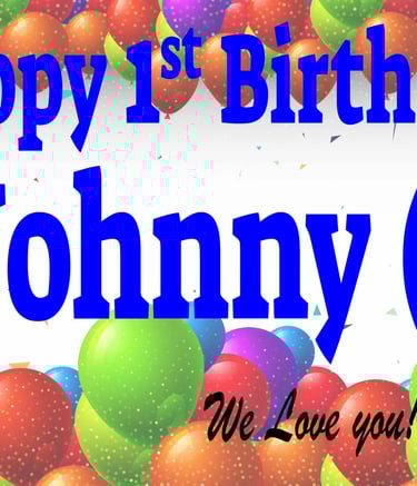 paper birthday banner