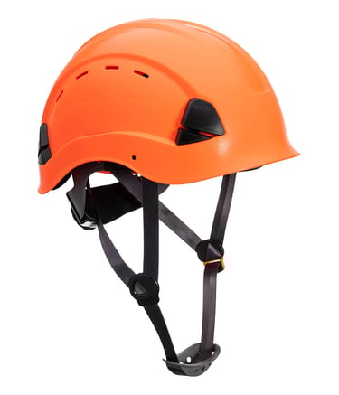 Casco Endurance ventilado: Ligero y seguro con carcasa ABS y 6 puntos de suspensión.