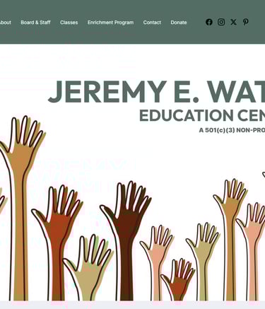 Jeremy E. Watson Education Center website preview