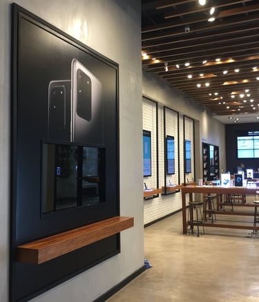 Ambientación en punto de venta.