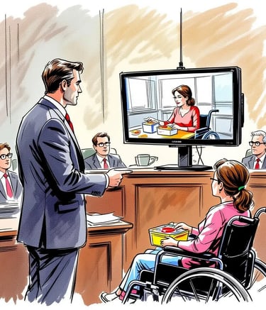 Court room video playback