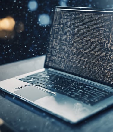 a laptop computer sitting on a table with a laptop