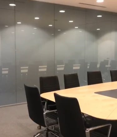 smart film Austin PDLC film Austin privacy glass installation Austin switchable glass Austin sma