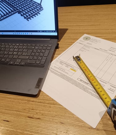 devis conception de terrasse bois sur ordinateur