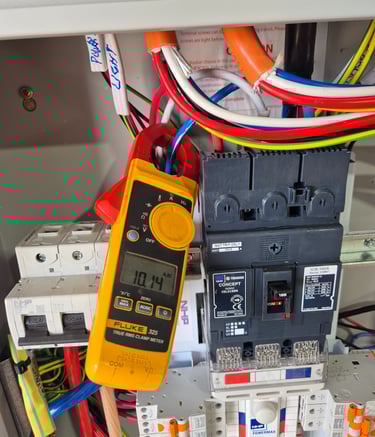 electrical fault finding using clamp meter