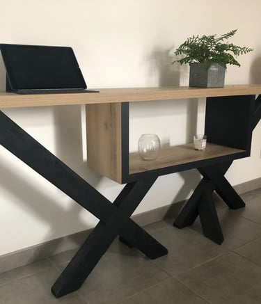 Pied de table hors du commun bois