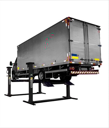 Elevador Automotivo 5000 com prancha 4 colunas JM Máquinas