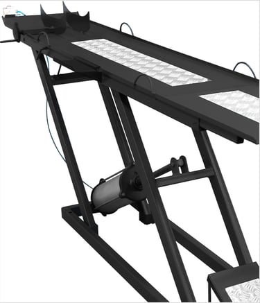 Rampa Pneumática para Motos 250 Kg JM Máquinas Elevador Pneumático para Motos Oficina de Moto