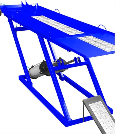 Rampa Pneumática para Motos 350 Kg JM Máquinas Elevador Pneumático para Motos Oficina de Moto