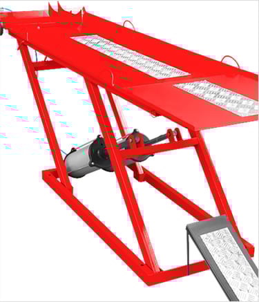 Rampa Pneumática para Motos 350 Kg JM Máquinas Elevador Pneumático para Motos Oficina de Moto