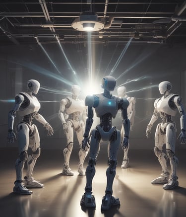 Creative AI-generated artwork blending music and images.