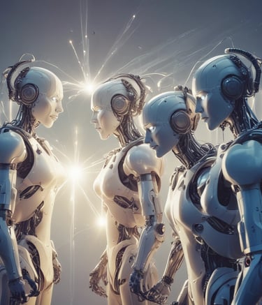 Students collaborating on an AI coding project using laptops and notes.