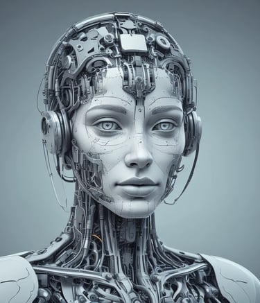 An illustration of a person utilizing sales automation tools.