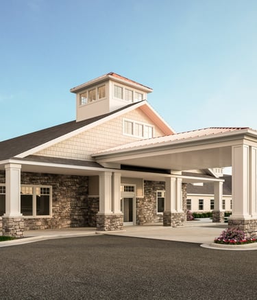 Quantity takeoff of a assisted living facility by Construction Procurement Systems.