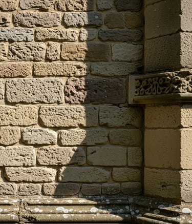 a stone wall crafted by a stone mason