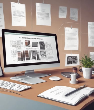 two black computer monitors on black table