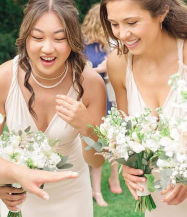 bride and bridesmaids