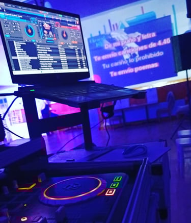 música, fiesta, evento, producción de eventos, estructura truss, atril de iluminación, sonido, dj