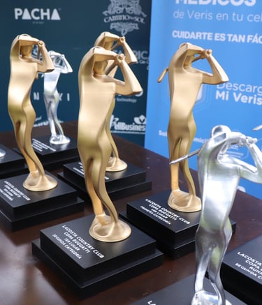 varios trofeos impresos en 3d