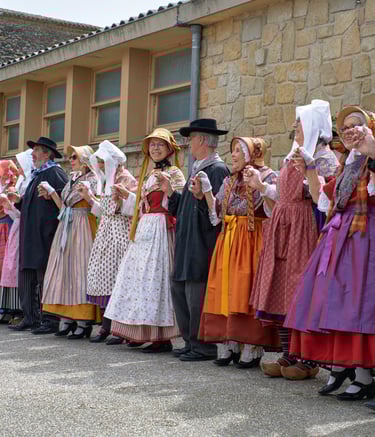 La Bourrée de l'Aubrac à la fête 2024 de St Félix Lauragais